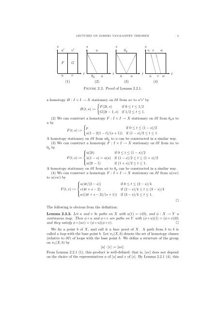 LECTURES ON ZARISKI VAN-KAMPEN THEOREM 1. Introduction ...
