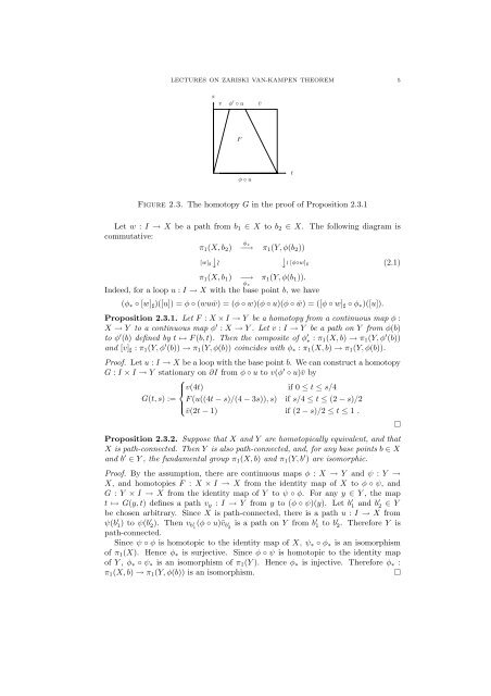 LECTURES ON ZARISKI VAN-KAMPEN THEOREM 1. Introduction ...
