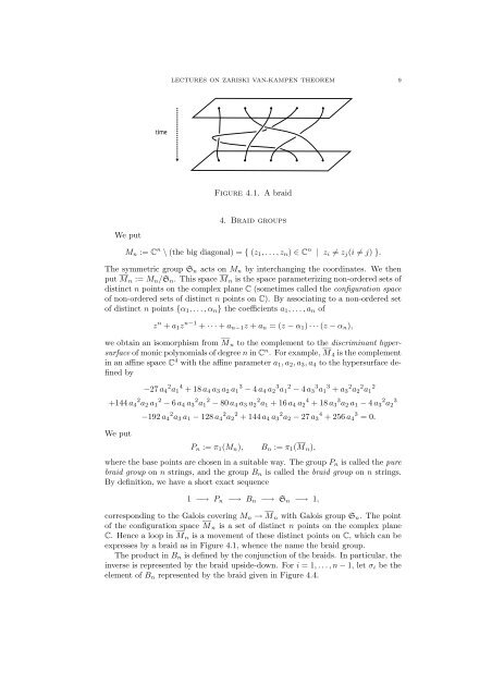 LECTURES ON ZARISKI VAN-KAMPEN THEOREM 1. Introduction ...