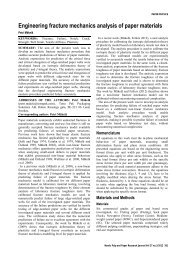 Engineering fracture mechanics analysis of paper ... - Innventia.com