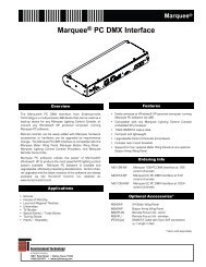 MarqueeÂ® PC DMX Interface