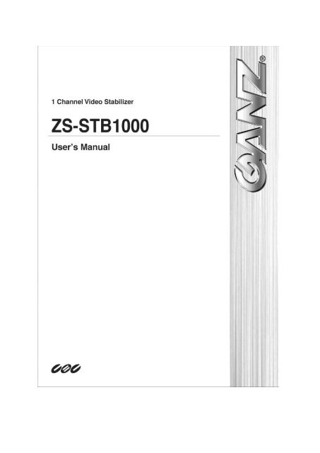 download ganz zs-stb1000 product manual - Go Electronic