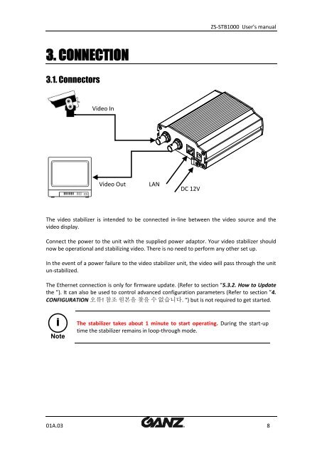 download ganz zs-stb1000 product manual - Go Electronic