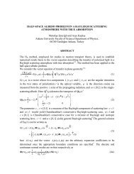 Half-space albedo problem in a Rayleigh scattering ... - ICHMT