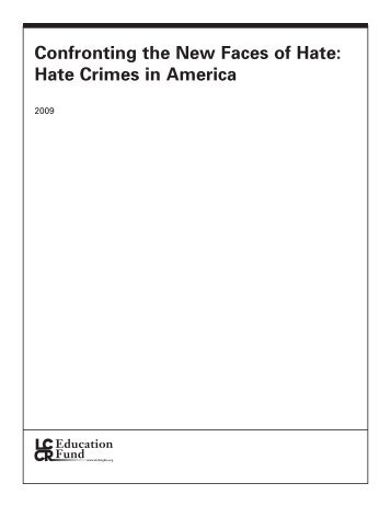 Confronting the New Faces of Hate - Alberta Hate Crimes Committee