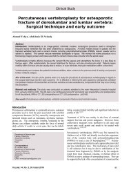 Percutaneous vertebroplasty for osteoporotic fracture - Pan Arab ...