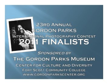 Winners & Finalists - Gordon Parks Center