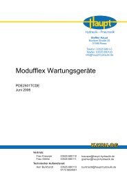 Druckluft- Wartungsgeräte - Steffen Haupt - Hydraulik und Pneumatik