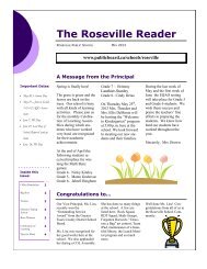 The Roseville Reader - Greater Essex County District School Board