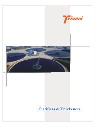 Clarifiers & Thickeners - Triveni Engineering