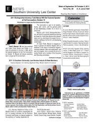 E -NEWS - Southern University Law Center