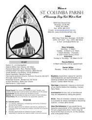 bulletin 5-8-11 - St. Columba Parish