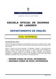 ESCUELA OFICIAL DE IDIOMAS DE LANGREO ... - EOI de Langreo