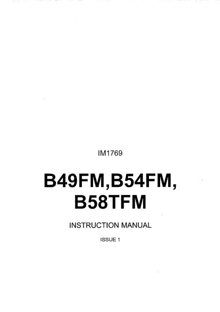 B49FM,B54FM, B58TFM I - Bomford Turner