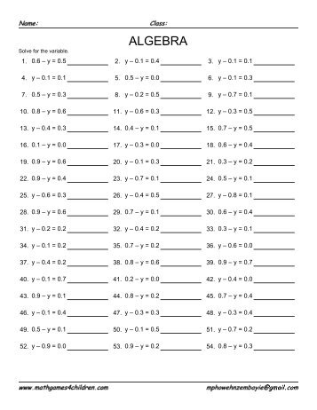 Math Resource Studio - algebra for