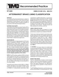 Marathon Brake Lining Comparison Chart