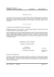 REPUBLIC OF CROATIA COMMERCIAL COURT OF ZAGREB Tt-09 ...