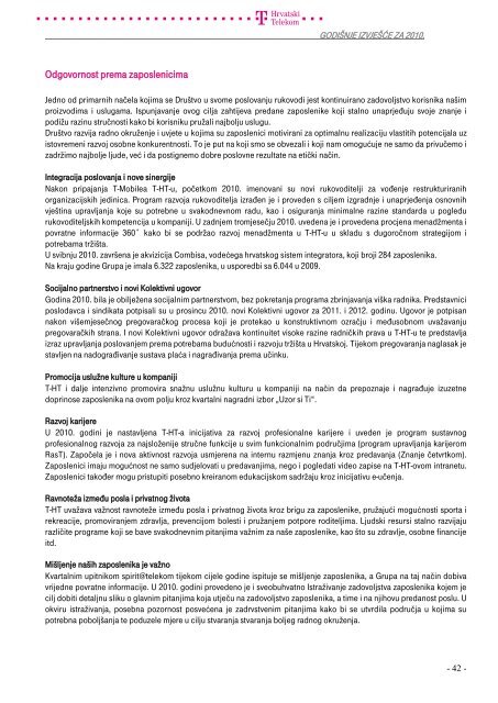 Summary financial information and data - T-Hrvatski Telekom
