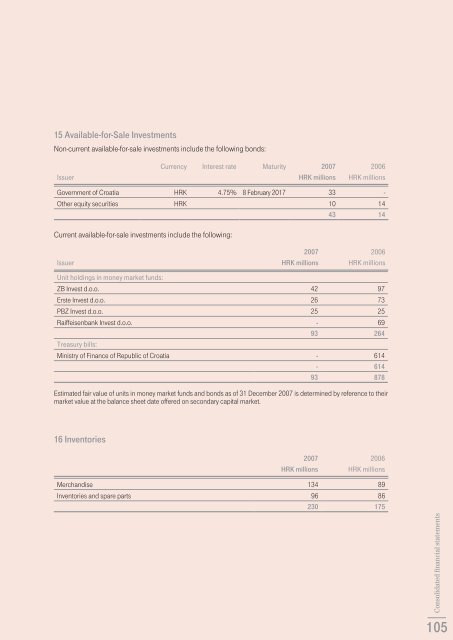 Annual report 2007 - T-Hrvatski Telekom