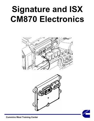 Signature and ISX CM870 Electronics