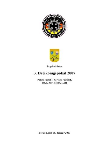 3. DreikÃ¶nigspokal 2007 - SLG Stade - Hagen