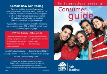 NSW Fair Trading Consumer Guide (PDF, 810KB) (opens in a new ...