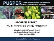 PROGRESS REPORT TWG II Renewable Energy Action ... - Casindo