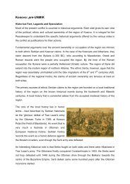 Kosovo Pre-UNMIK: Historical Facts, Legends and ... - Saint-claire.org