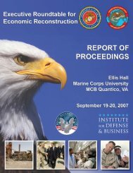Download PDF Report of Proceedings - Institute for Defense ...