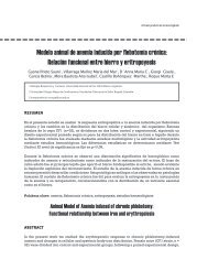 Modelo animal de anemia inducida por flebotomía crónica: Relación ...