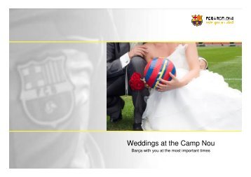 Weddings at the Camp Nou - FC Barcelona