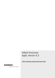 HiPath ProCenter Agile, Version 6.5 - the HiPath Knowledge Base