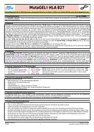 MutaGEL® HLA B27 - bei Immundiagnostik