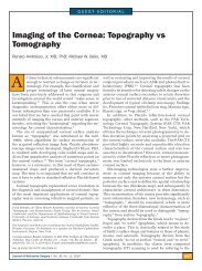 Imaging of the Cornea: Topography vs Tomography