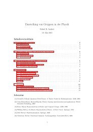 Darstellungstheorie in der Physik (pdf, 398KB) - UniversitÃ¤t Bern