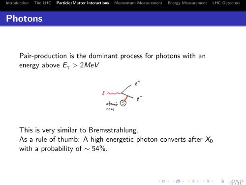 Standard Model at the LHC (Lecture 2: Particle Detectors) M. Schott ...