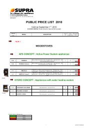 public price list 2010