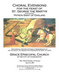Choral Evensong 4-22 - Grace Episcopal Church
