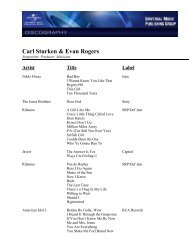 Carl Sturken & Evan Rogers - Universal Music Publishing