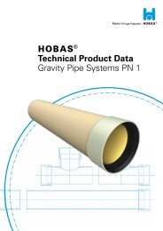 h Technical Product Data Gravity Pipe Systems PN 1 - Hobas