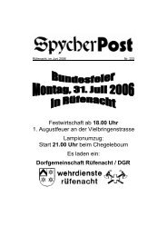 Nr 233 - Spycher Post