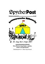 Einzelseiten - Spycher Post