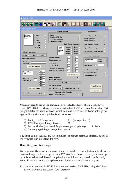 SXVF-H16 handbook.pdf - Starlight Xpress