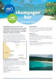 champagne bay - P&O Cruises