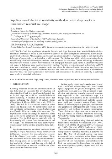 Application of electrical resistivity method to detect deep cracks in ...