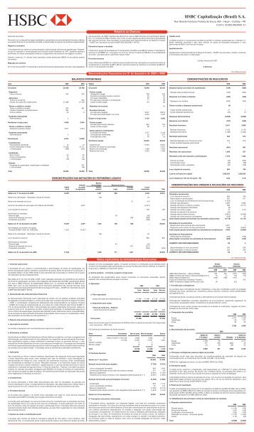 HSBC CapitalizaÃ§Ã£o (Brasil) S.A.