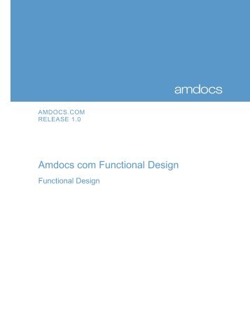 Amdocs com Functional Design