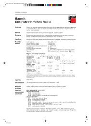 Tehničke informacije - Baumit