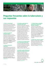 Preguntas frecuentes sobre la tuberculosis y sus ... - Ligue pulmonaire