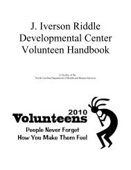 J. Iverson Riddle Developmental Center Volunteen ... - JIRDC Home